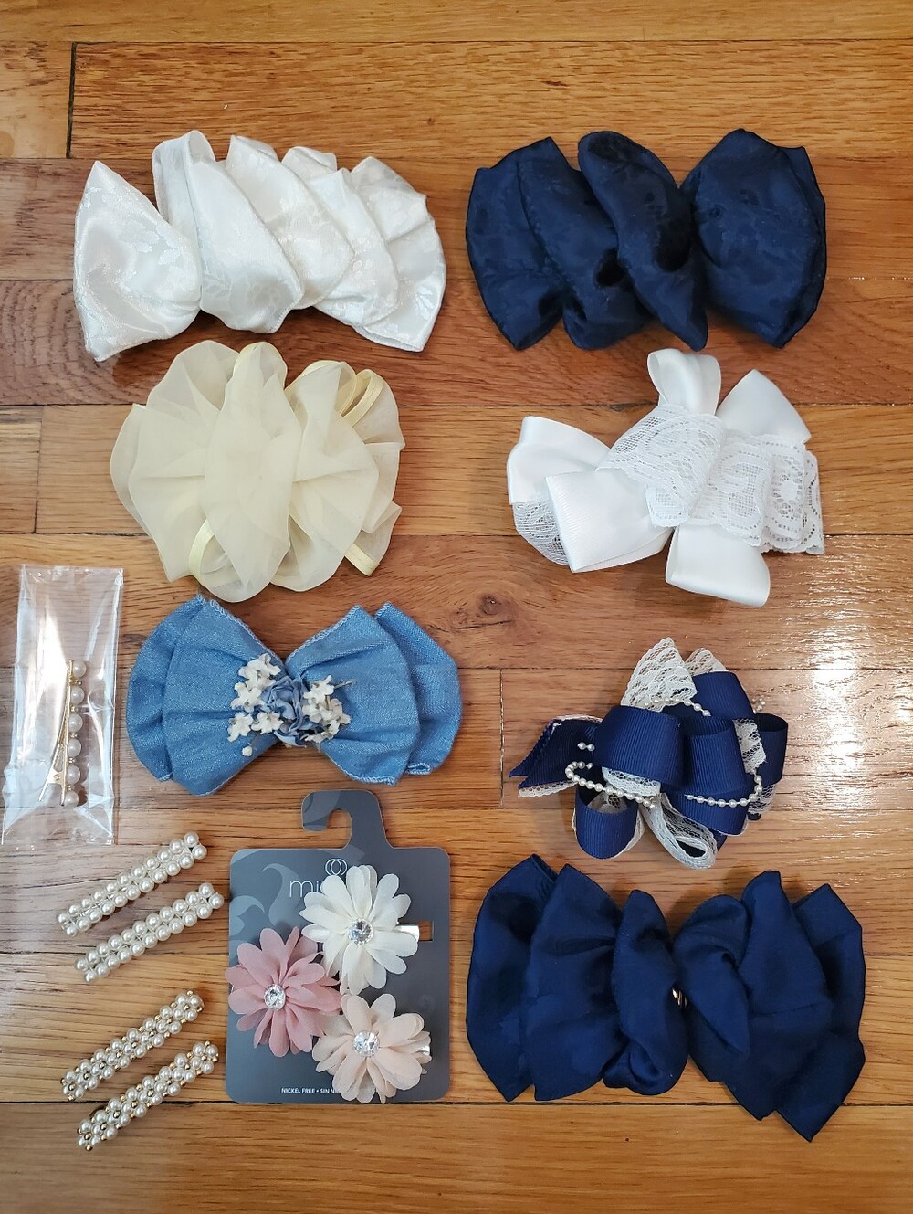 Kids Hair Bows & Barrettes - 15 Piece Set